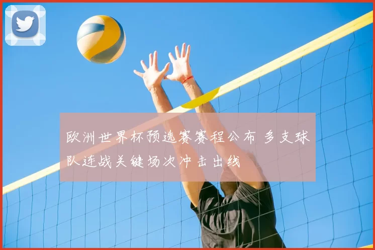 欧洲世界杯预选赛赛程公布 多支球队连战关键场次冲击出线
